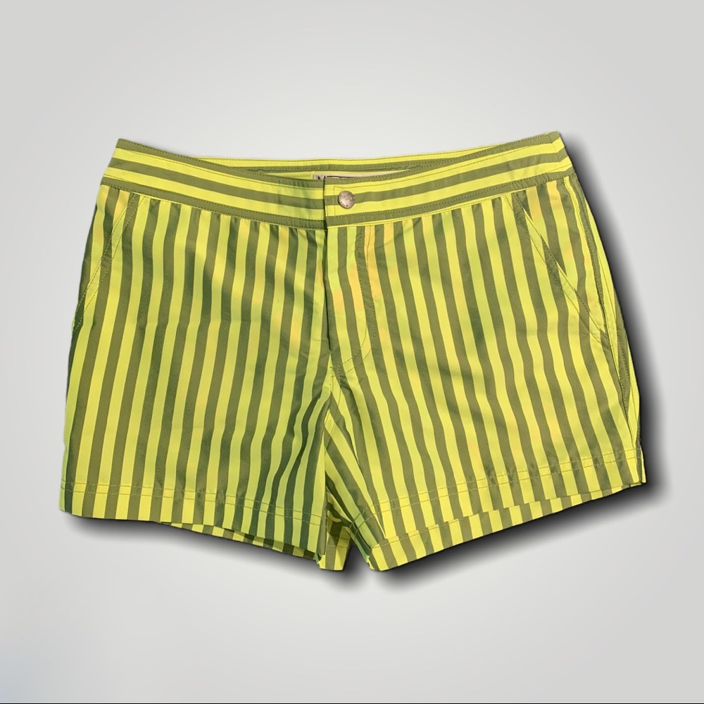 Mr. Turk Swim Trunk Striped Green Swimsuit